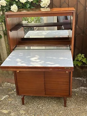 Retro MCM - 1960s Beaver & Tapley Teak Drinks Cabinet • £180