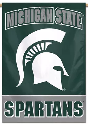 MICHIGAN STATE SPARTANS Official NCAA Team Logo 28x40 BANNER Flag • $27.99