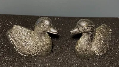 Small Decorative Duck Figurines Cast Iron/Pewter? Perfect For Spring Decor • $18.88