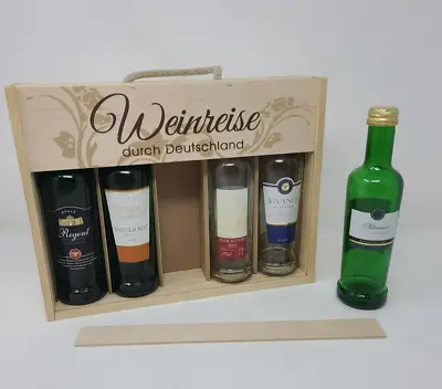 Empty Wine Bottles 250ml Set Of 5 PC Weinreise Durch Deutschland Germany • $16