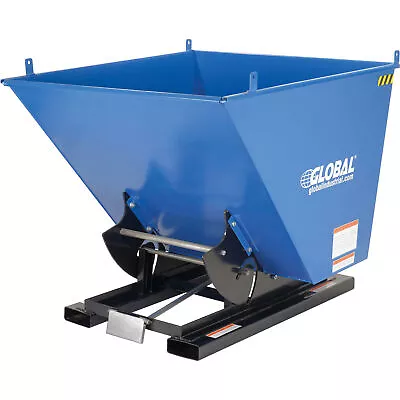 1 Cu. Yd. Self-Dumping Forklift Hopper With Bump Release 6000 Lb. Cap. • $1871.98