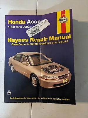 Repair Manual Haynes 42014 Fits 1998-2002 Honda Accord • $15.29