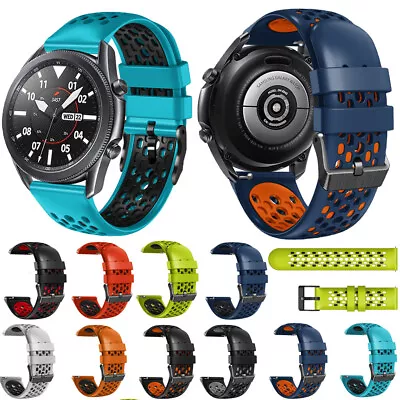 22mm Breathable Silicone Strap For Samsung Galaxy Watch Huawei Amazfit GTR Band • $12.74