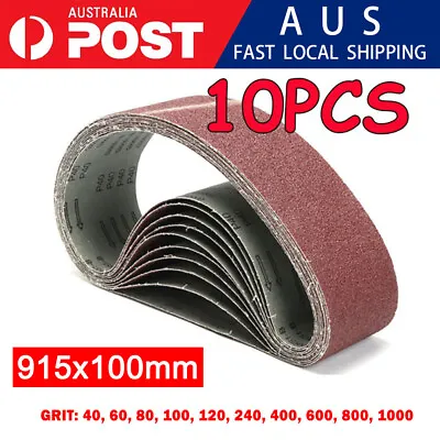 X10 Sanding Belt 100x914mm 915 Mixed Grit 40 60 80 100 120 240 400 600 800 1000 • $17.99