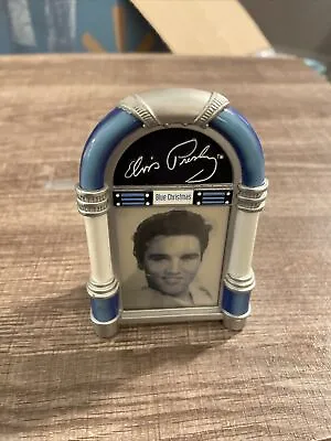 Elvis Presley Jukebox Musical Hologram Christmas Ornament Blue Christmas Tested! • $19.99