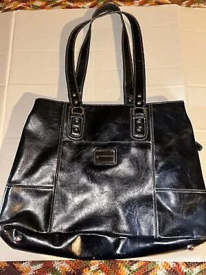 Franklin Covey Black Laptop Bag Business Organizer Travel Tote Purse  • $23