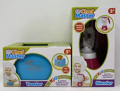 Be A Kid Chef Master! Toaster & Blender Set For Play Kitchen Pretend Play • $15