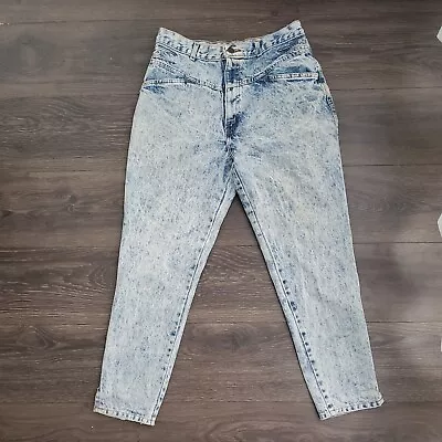 Vintage CHIC High Rise Mom Jeans Women's Size 15 Acid Wash Worlds Best Fit USA • $17.99