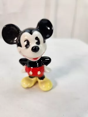 1970's Mickey Mouse Figure Vintage Disney Ceramic Marked Japan 3  Original Tag • $14.99
