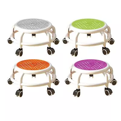 Low Rolling Stool 360° Rotating Rolling Stool Changing Shoes Low-noise PU • £22.99