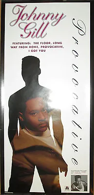 JOHNNY GILL Provocative Motown Promotional Poster 1993 17x34 EX R&B • $5.99