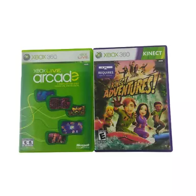 Xbox 360 Two Game Bundle Xbox Live Arcade Kinect Adventures • $12.95