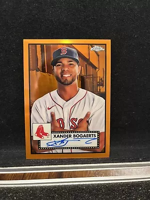 Xander Bogaerts Auto Topps Chrome 2021 Orange /25 • $8.50