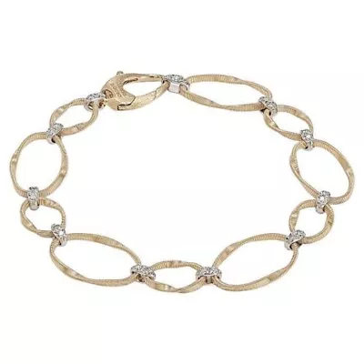 Marco Bicego Marrakech Onde 18k Yellow Gold Flat Link Bracelet Bg783 B2 • $2960