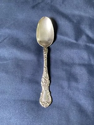 Antique 1835 R Wallace FLORAL 5 7/8  Teaspoon Flatware Silver Spoon • $5