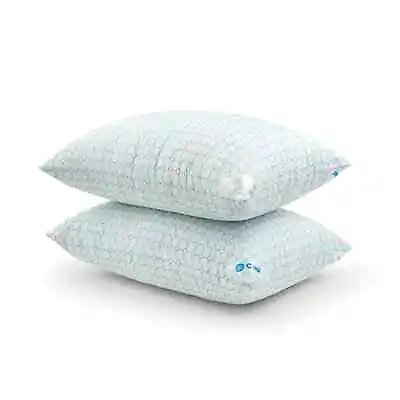 Cooling Bed Pillows Standard Queen Size Set Of 2 Pillow Sleeping Cool Gel Sleep • $26.98