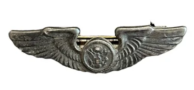 RARE VTG WW2 US AAF Army Air Corps Aircrew WINGS Sterling Silver World War II • $59