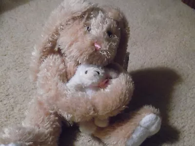 Mary Meyer Brown Easter Bunny & Lamb Cuddle Me Close  Plush Stuffed Animal • $25