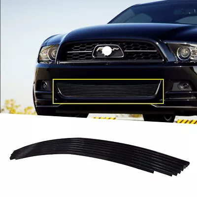 Black Lower Bumper Billet Grille Insert Fits 2010 2011 2012 Ford Mustang V6   • $53.89