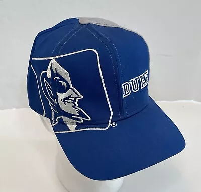 Vintage 90s Duke Blue Devils SnapBack Hat Embroidered Rare • $99.95