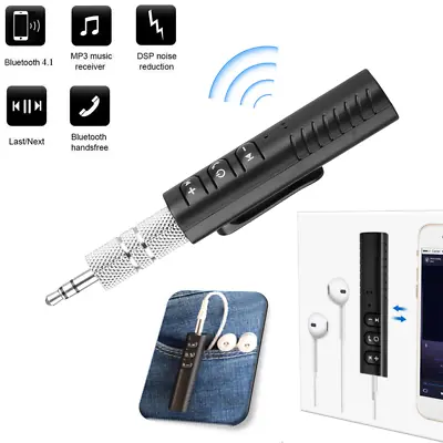 Bluetooth 4.2 3.5mm AUX Wireless Audio Receiver Adapter For Earbuds & Headphones • $12.59