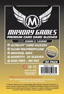 MDG7146 Sleeves: Premium Magnum Gold Sleeves 80mm X 120mm (Dixit) • £8.67