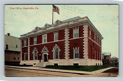 Meadville PA Post Office Pennsylvania C1912 Vintage Postcard • $7.99