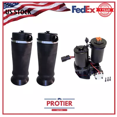 1997-2002 Ford Expedition 4x4 Rear Air Suspension Air Springs With Compressor • $191.90