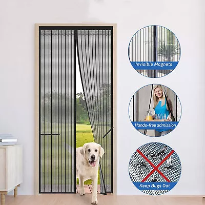 Magnetic Insect Magic Door Net Screen Bug Mosquito Fly Insect Mesh Guard Curtain • £12.99