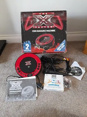 £22 • Buy The X Factor CDG Karaoke Machine Used INCLUDES 100 HITS POP ANTHEMS 5CDG DISC