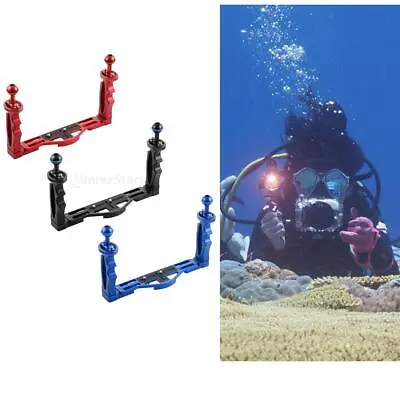 Adjustable Underwater Camera Tray Scuba Diving Video Light Stabilizer • £69.52