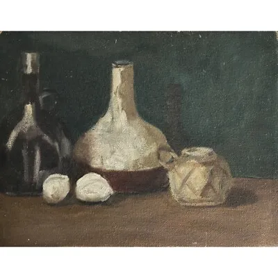 Vintage Mid Century Expressionist Bottle Still Life/Style Of Morandi • $110