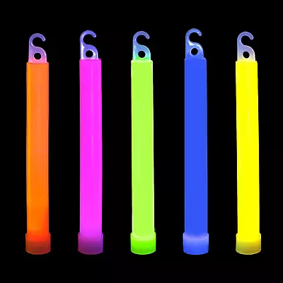 Novelinks 50 Pcs 6'' Premium Glow Sticks Bulk - Glow Necklaces Bulk Light Up In • $22.94