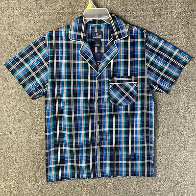 $15.95 • Buy Stafford Sleepwear Short Sleeve Button Up Shirt Small Men's Plaid NWT Cotton