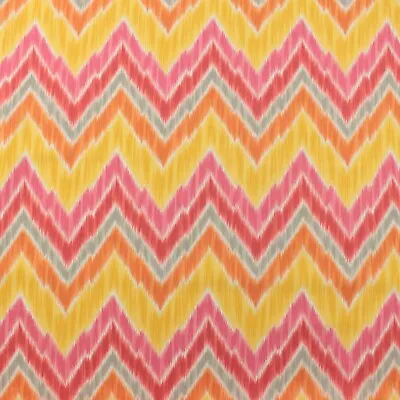 P Kaufmann Tribal Find Tangerine Orange Outdoor Indoor Fabric By Yard 54 W • $8.50