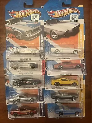 Hot Wheels Carded Ford Mustang Lot Of 10 All Different Variants • $25