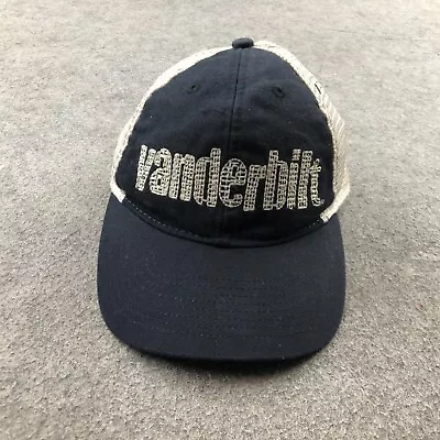 Vanderbilt Commodores Hat Cap Blue Embroidered Spell Out Legacy Mesh Back • $18.98