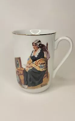 Vintage Norman Rockwell Coffee Mug Memories 1983 4 1/4  • $11.99