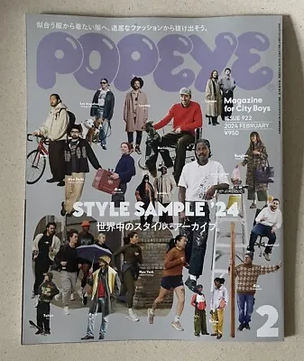 Popeye Japan Men Fashion Magazine February 2024 Style Sample '24 • $26