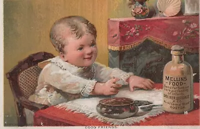 Trade Card MELLIN'S -FOOD- DOLIBER GOODALE BOSTON S6D-TC-1445 • $15