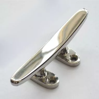 Marine 8  Flat Top Low Silhouette Boat Cleat 316 Stainless Steel 200 Mm • $19.99