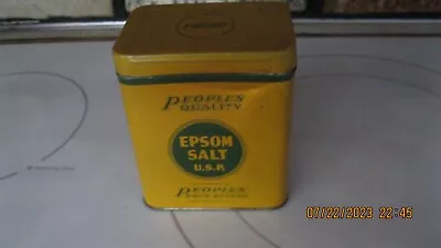 Vintage People's Quality Epsom Salt Tin • $4.99