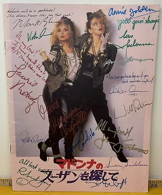 Desperately Seeking Susan Cast Signed Movie Program X15 Madonna VTG Autographed • $2500