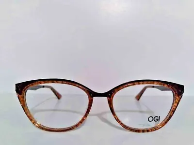Womens OGI Bronze Mystic Designer Cat Eyeglasses Frames 52-17-135 • $44.95