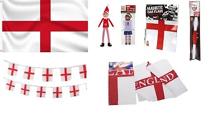 £9.99 • Buy England Flags Bunting World Cup Flag St George Flag Football Small To Large UK