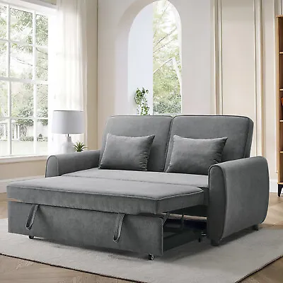 2 Seater Sofa Bed 3-in-1 Pull Out Convertible ArmChair Folding Recliner Sleeper • £439.95