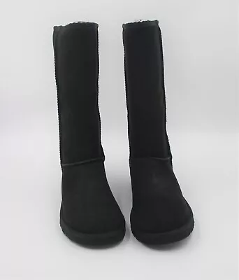 Ugg Classic Tall Black Suede Boots Size 8 NWT • $150