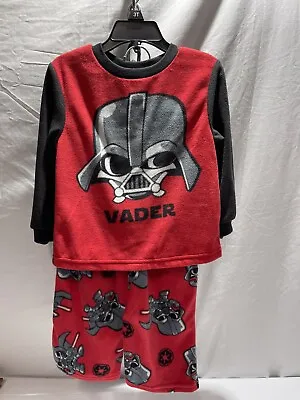 $9 • Buy Star Wars Darth Vader Boys Red/Black 2 Piece Pajamas Sleepwear PJS Size 3T