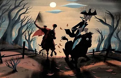 Mary Blair Legend Of Sleepy Hollow Ichabod Crane Headless Horseman Poster Print • $19.49