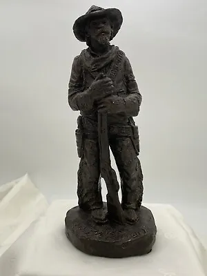 Vintage Michael Garman Signed Cowboy Art Western Rifle Sculpture 9.5” • $45.75